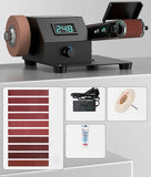 Lixadeira elétrica Mini cinto, lixar, polir, retificadora, cinto abrasivo para madeira, faca de metal, couro