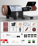 Lixadeira elétrica Mini cinto, lixar, polir, retificadora, cinto abrasivo para madeira, faca de metal, couro