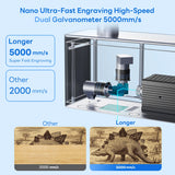 Longer Nano Portable Laser Engraving Machine - 5000mm/s High Speed, 6W Laser Output Power, 0.05mm Precision, Suitable for Wood