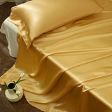 Luxury 100% Silk Bedding Set 19mm Mulberry Silk Duvet Cover Set 1 Silk Quilt Cover 1 Silk Bed Sheet 2 Silk Pillowcases