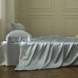 Luxury 100% Silk Bedding Set 19mm Mulberry Silk Duvet Cover Set 1 Silk Quilt Cover 1 Silk Bed Sheet 2 Silk Pillowcases