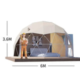 AOOKMIYA Luxury Large Space 7M Outdoor Camping Transparent PVC Glamping Geodesic Igloo Dome Safari Hotel House Event Tent