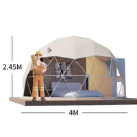 AOOKMIYA Luxury Large Space 7M Outdoor Camping Transparent PVC Glamping Geodesic Igloo Dome Safari Hotel House Event Tent