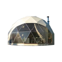 AOOKMIYA Luxury Large Space 7M Outdoor Camping Transparent PVC Glamping Geodesic Igloo Dome Safari Hotel House Event Tent