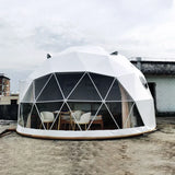 AOOKMIYA Luxury Large Space 7M Outdoor Camping Transparent PVC Glamping Geodesic Igloo Dome Safari Hotel House Event Tent