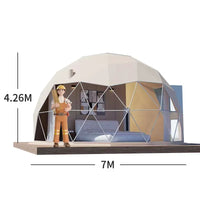 AOOKMIYA Luxury Large Space 7M Outdoor Camping Transparent PVC Glamping Geodesic Igloo Dome Safari Hotel House Event Tent