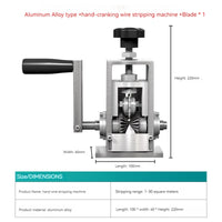 Mão Crank Wire Stripping Machine, Descascador de fios manual, Sucata, Ferramenta de reciclagem