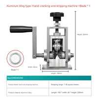 Mão Crank Wire Stripping Machine, Descascador de fios manual, Sucata, Ferramenta de reciclagem