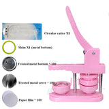 Máquina Button Maker para fazer crachás, crachá, chapa metálica, pinos, broches, imprensa, DIY, 58mm