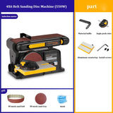Máquina De Cinto De Lixa De Disco Abrasivo, Lixadeira De Cinto De Mesa Ajustável, Máquina De Polimento De Lixa, 550W, 750W
