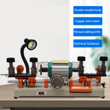 Máquina De Corte De Chave Horizontal, Máquina De Duplicação De Chave De Cabeça Dupla, Cópia Chave Para Porta E Carro