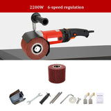 Máquina De Desenho De Fio Pequeno Portátil, Rebarbadora Elétrica, Polidor de Aço De Metal e Polimento De Madeira