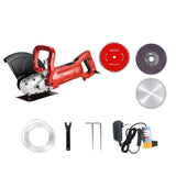 Máquina De Entalhe De Parede Elétrica, Sem Poeira, Hidrelétrica, Máquina De Corte De Ranhura De Parede, Cortador De Mármore, 220V