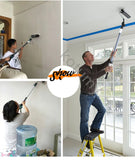 Máquina De Escova De Rolo De Pintura De Látex Telescópico, Artefato De Escova De Parede, Ferramenta De Rolo De Pintura De Parede