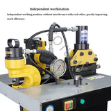 Máquina De Processamento De Barra De Cobre Combinada, Ferramentas De Processamento De Barra De Cobre, Máquina De Dobra De Placa De Bronze, 220V, 3 em 1