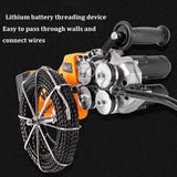 Máquina De Rosqueamento Elétrico Automático, Puxar Fio, Máquina De Enfiar, Extrator, Linha Escura, Ferramentas De Guia De Fio
