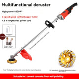 Máquina Derusting Elétrica para Polimento De Madeira, Renovação De Parede Ajustável, Máquina De Polimento De Concreto, 6 Velocidades