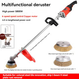 Máquina Derusting Elétrica para Polimento De Madeira, Renovação De Parede Ajustável, Máquina De Polimento De Concreto, 6 Velocidades