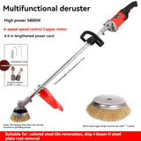 Máquina Derusting Elétrica para Polimento De Madeira, Renovação De Parede Ajustável, Máquina De Polimento De Concreto, 6 Velocidades