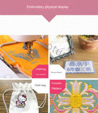 Máquina automatizada multifuncional do bordado, costura do agregado familiar portátil e máquina do bordado para a roupa