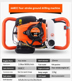 Máquina de Plantação e Perfuração de Árvores Elétrica, Gasolina Ground Drill, 2 Stroke, Four Stroke, para Agrícola Planti