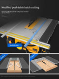 Máquina de corte de madeira livre de poeira, Carpintaria portátil deslizando tabela viu, decoração à prova de poeira, 8"