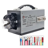 Máquina de crimpagem terminal multifuncional, ferramenta de crimpagem pneumática para tubular, pré-isolados, terminais pressionados a frio, 0,25-35m