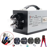 Máquina de crimpagem terminal multifuncional, ferramenta de crimpagem pneumática para tubular, pré-isolados, terminais pressionados a frio, 0,25-35m