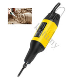 Máquina de gravura para madeira, Cinzel elétrico, Carpintaria Root Carving, Faca Ferramenta, Escultura em madeira, Cortador com caixa