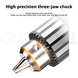 Máquina de perfuração industrial monofásica do agregado familiar pequeno, rotação 360 °, perfuração e trituração, broca de bancada tripla, 220V