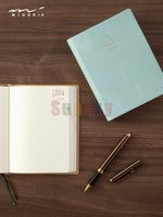 MIDORI Hibino Notebook 2024 A6 Daily (Camel 22291006) or (Blue Green 22290006) New, Daily Planner: Capture Your Day in 2 Pages