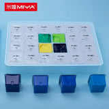 MIYA HIMI Gouache Paints Set 18/24colors 30ml Jelly Cup Non-Toxic Gouache Artist Watercolor Paint with Palette For Painting Art