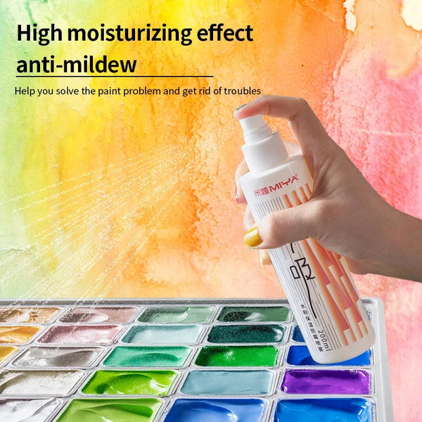 MIYA  HIMI Pigment Moisturizing Anti-mildew Anti-cracking Spray Art Raw Gouache Pigment 100ml 200ml