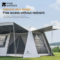 MOBI GARDEN Vinyl Black One Touch Automatic Tent Holiday Mountain Residence 10.9 Ridge Outdoor Camping Hiking Waterproof Tent