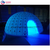 AOOKMIYA Made in China beautiful inflatable led igloo tent 6m diameter inflatable dome party tent for sale