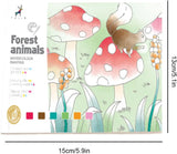 AOOKMIYA  Magic Water Coloring Book | Interesting Toddles Watercolor Book - 20 Pages Water Coloring Book Set with Brush Palette DIY Painti