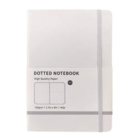 Makaron pontilhado Hardcover Notebook, 160 páginas, 100gsm, Papel branco marfim grosso, Revista com ou forrado para escrever, cores A5