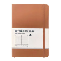 Makaron pontilhado Hardcover Notebook, 160 páginas, 100gsm, Papel branco marfim grosso, Revista com ou forrado para escrever, cores A5