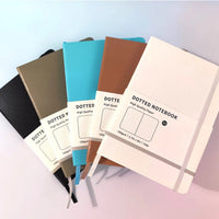 Makaron pontilhado Hardcover Notebook, 160 páginas, 100gsm, Papel branco marfim grosso, Revista com ou forrado para escrever, cores A5