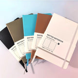 Makaron pontilhado Hardcover Notebook, 160 páginas, 100gsm, Papel branco marfim grosso, Revista com ou forrado para escrever, cores A5