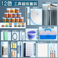Mali Brand Acrylic Pigment 50 Set Boxed 2023 Waterproof And Sunscreen Children'S Dye Painting Tool Set