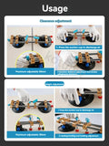 Manual Stone Seam Setter Kit, ventosa para bancada de granito, nivelamento e nivelamento, ferramenta sem costura