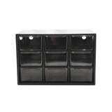 Material de escritório, organizador de mesa, 9 gavetas, suporte de papelaria, caixa organizadora de mesa para escritório