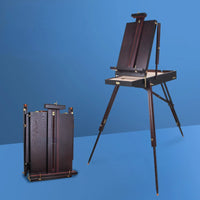 AOOKMIYA Men's Easel Caballete De Pintura Portable Easel Box Painting Artist Oil Painting Stand Wooden Easel Box Painting Art Accessories