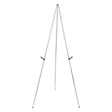 AOOKMIYA Metal Display Stand Adjustable Height Anti-slip Collapsible Fixed Poster Wedding Sign White Storage Art Easel Stand with Clip
