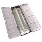AOOKMIYA  Metal Empty Solid Watercolor Box Case Tin for 24 Colors Artist Drawing Paint Box Palette Professionals Painting Art Supplies