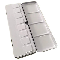 AOOKMIYA  Metal Empty Solid Watercolor Box Case Tin for 24 Colors Artist Drawing Paint Box Palette Professionals Painting Art Supplies