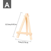 AOOKMIYA 1/5pcs Natural Wood Mini Easel Frame Tripod Display Meeting W