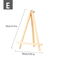AOOKMIYA Mini Easel Frame Wood Tripod Multiple Sizes Meeting Wedding Table Number Name Card Stand Display Kids Painting Home Decor HB-026