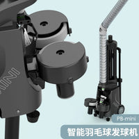 AOOKMIYA Mini I Badminton Serving Machine Portable PB-Min Badminton Serving Machine Single Barrel Badminton Feeding Machine